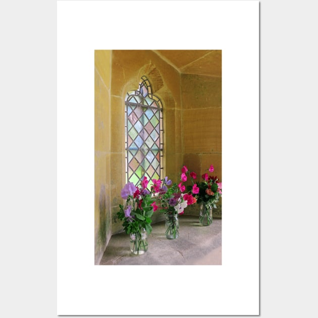 Colorful flower arrangement Wall Art by pinkal